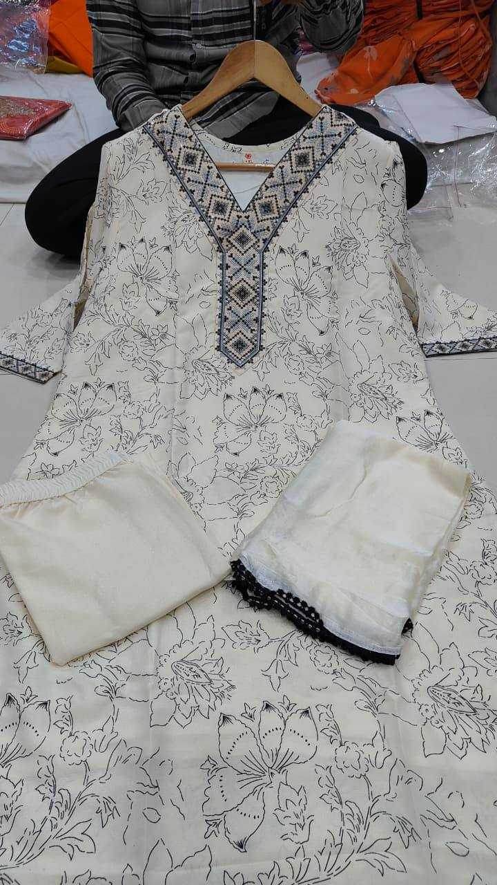 Rayon Kurti WITH Bottom AND Dupatta - MYLUXURY LANE ENTERPRISE